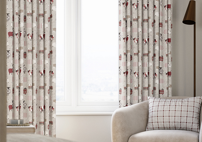 Baa Baa, Peony - Made to Measure Curtains - Image 5
